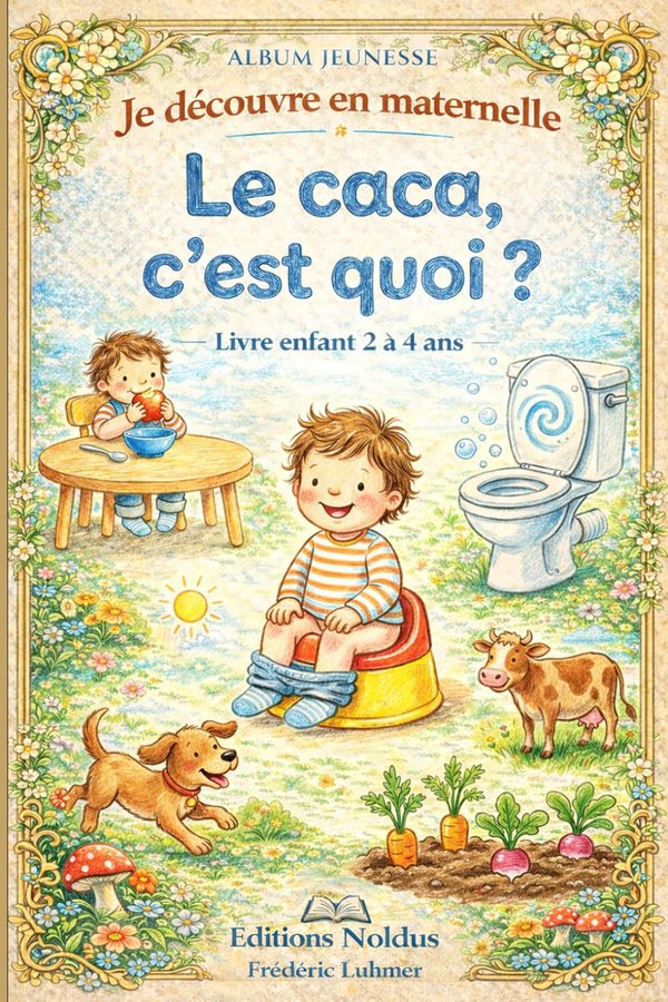 Livre enfant 2 3 4 ans Je découvre en maternelle Le caca , c’est quoi ? Album jeunesse - Frédéric Luhmer | Livr'ToK