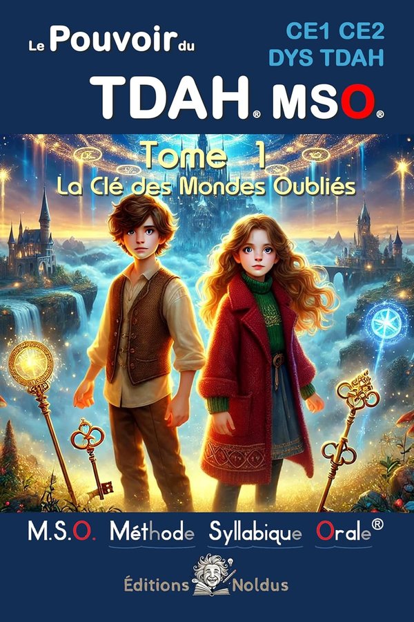 Le pouvoir du TDAH MSO CE1 CE2 DYS TDAH - Méthode Syllabique Orale Tome 1  La Clé des Mondes Oubliés - Pour apprendre à lire pour les DYS et TDAH - Frédéric Luhmer | Livr'ToK